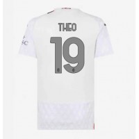 Fotballdrakt Dame AC Milan Theo Hernandez #19 Bortedrakt 2023-24 Kortermet
